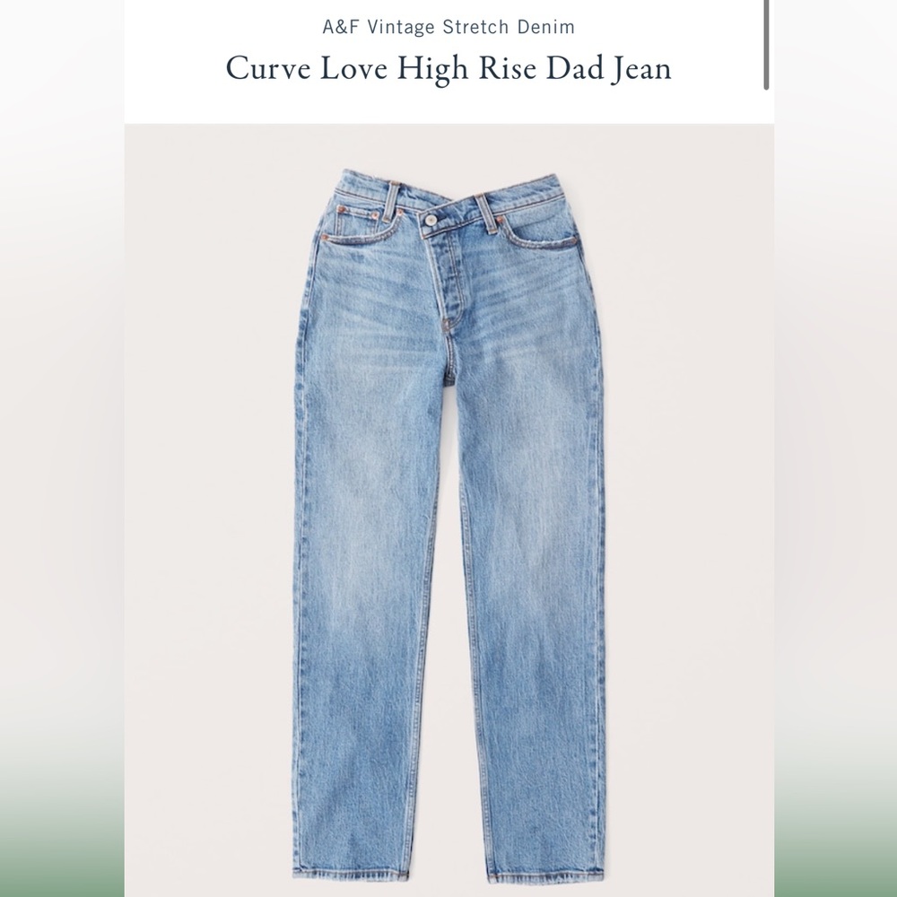 A&F Curve Love Dad Jeans